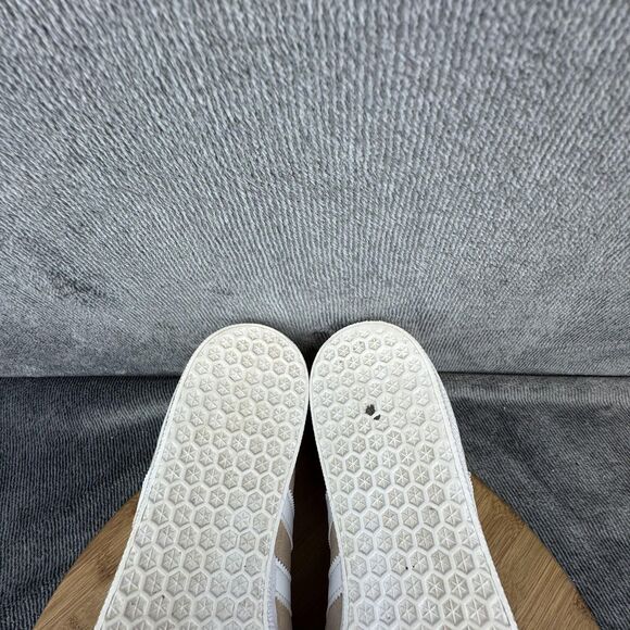 adidas Gazelle Shoes Womens Size 10 Beige White Suede Classic Casual ID7006 - Picture 8 of 9